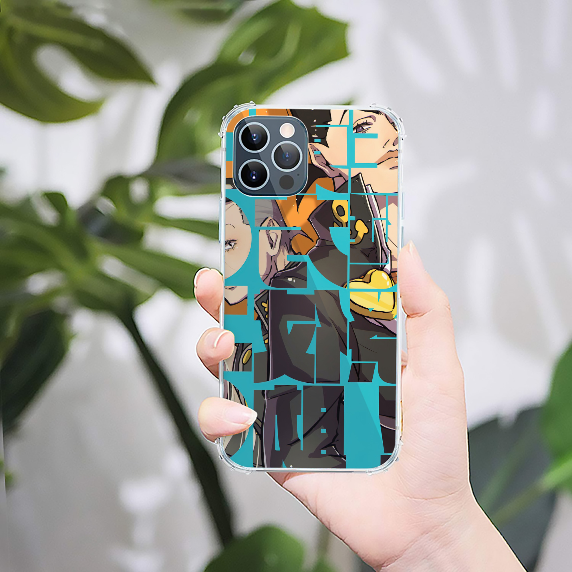 （画像用） ジョジョの奇妙な冒険 JoJo's Bizarre Adventure 【iPhone 12シリーズ対応】透明スマホケース（クリアソフトケース）
